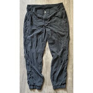Athleta Pants Womens 14 Gray Trekkie Jogger Nylon Stretch Hiking Zip Pocket Pant